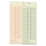 TOPS BUSINESS FORMS TOP1276 Time Card For Cincinnati/lathem/simplex/acroprint, Semi-Monthly, 500/box
