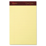 Ampad TOP20029 Gold Fibre Writing Pads, Narrow Rule, 50 Canary-Yellow 5 x 8 Sheets, 4/Pack