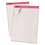 Ampad TOP20098 Pink Writing Pad, Legal/wide, 8 1/2 X 11, Pink, 50 Sheets, 6/pack, Price/PK