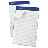 Ampad TOP20154 Recycled Writing Pads, Jr. Legal/margin Rule, 5 X 8, White, 50 Sheets, Dozen