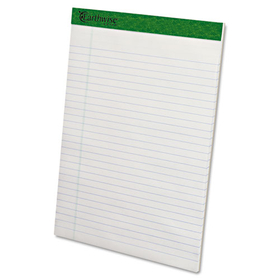 Ampad TOP20172 Earthwise Recycled Writing Pad, 8 1/2 X 11 3/4, White, Dozen