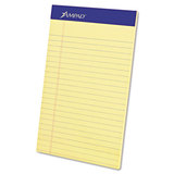 Ampad TOP20204 Perforated Writing Pads, Narrow Rule, 50 Canary-Yellow 5 x 8 Sheets, Dozen