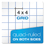 Ampad TOP20210 Quad Double Sheet Pad, Quadrille Rule (4 sq/in), 100 White 8.5 x 11.75 Sheets, Price/PD