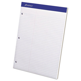 Ampad TOP20345 Double Sheets Pad, Law Rule, 8 1/2 X 11 3/4, White, 100 Sheets