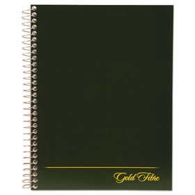 Ampad TOP20816 Gold Fibre Wirebound Project Notes Book, 1-Subject, Project-Management Format, Green Cover, (84) 9.5 x 7.25 Sheets