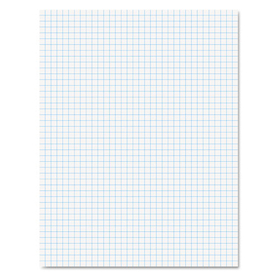 Ampad TOP22000 Quadrille Pads, 4 Squares/inch, 8 1/2 X 11, White, 50 Sheets