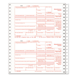 TOPS BUSINESS FORMS TOP22983 1099-Int Tax Forms, 5-Part, 8 X 5 1/2, Inkjet/laser, 76 1099s & 1 1096