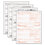 TOPS BUSINESS FORMS TOP22990 W-2 Tax Forms, 4-Part, 8 1/2 X 5 1/2, Inkjet/laser, 50 W-2s & 1 W-3, Price/PK