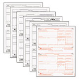 TOPS BUSINESS FORMS TOP22991 W-2 Tax Forms, 6-Part, 8 1/2 X 5 1/2, Inkjet/laser, 50 W-2s & 1 W-3