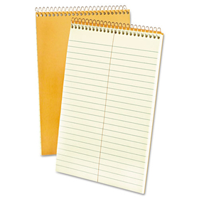 Ampad TOP25274 Steno Pads, Gregg Rule, Tan Cover, 80 Green-Tint 6 x 9 Sheets