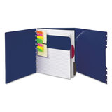 Ampad TOP25634 Versa Crossover Notebook, 3-Subject, Wide/Legal Rule, Navy Cover, (60) 11 x 8.5 Sheets