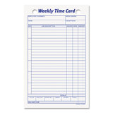 TOPS BUSINESS FORMS TOP3016 Employee Time Card, Weekly, 4 1/4 X 6 3/4, 100/pack