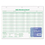 TOPS BUSINESS FORMS TOP3284 Daily Attendance Card, 8 1/2 X 11, 50 Forms, Price/PK