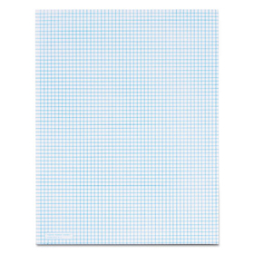 Tops TOP33061 Quadrille Pads, Quadrille Rule (6 sq/in), 50 White 8.5 x 11 Sheets