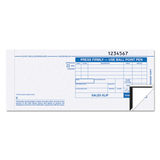 TOPS BUSINESS FORMS TOP38538 Credit Card Sales Slip, 7 7/8 X 3-1/4, Three-Part Carbonless, 100 Forms