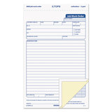 Tops TOP3868 Job Work Order, Three-Part Carbonless, 5.66 x 8.63, 50 Forms Total