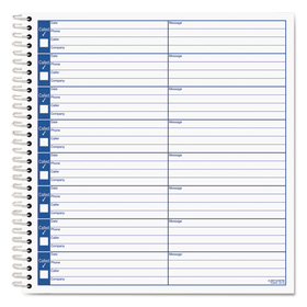 Tops TOP4416 Voice Message Log Books, 8 1/4 X 8 1/2, 800-Message Book
