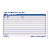 TOPS BUSINESS FORMS TOP46373 Avoid Verbal Orders Manifold Book, 6 1/4 X 4 1/4, 2-Part Carbonless, 50 Sets/bk