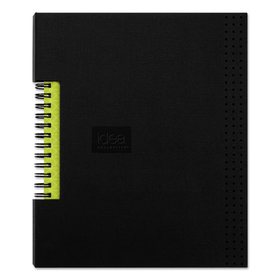 Oxford TOP56897 Idea Collective Professional Wirebound Hardcover Notebook, 1-Subject, Medium/College Rule, Black Cover, (80) 8 x 5.5 Sheets