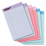 Tops TOP63016 Prism + Colored Writing Pads, Narrow Rule, 50 Assorted Pastel-Color 5 x 8 Sheets, 6/Pack
