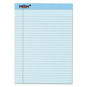 TOPS BUSINESS FORMS TOP63120 Prism + Colored Writing Pads, Wide/Legal Rule, 50 Pastel Blue 8.5 x 11.75 Sheets, 12/Pack