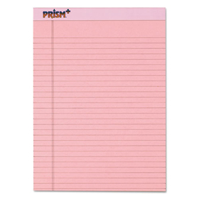 TOPS BUSINESS FORMS TOP63150 Prism Plus Colored Legal Pads, 8 1/2 X 11 3/4, Pink, 50 Sheets, Dozen