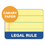 Tops TOP63387 Double Docket Ruled Pads, Wide/Legal Rule, 100 Canary-Yellow 8.5 x 11.75 Sheets, 6/Pack, Price/PK