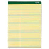 Tops TOP63396 Double Docket Ruled Pads, 8 1/2 X 11 3/4, Canary, 100 Sheets, 6 Pads/pack