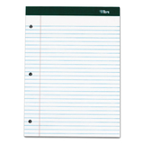 Tops TOP63437 Double Docket Ruled Pads, 8 1/2 X 11 3/4, White, 100 Sheets, 6 Pads/pack
