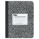 Tops TOP63795 Composition Book, Wide/Legal Rule, Black Marble Cover, (100) 9.75 x 7.5 Sheets