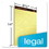 TOPS TOP63980 Docket Gold Ruled Perforated Pads, Wide/Legal Rule, 50 Canary-Yellow 8.5 x 14 Sheets, 12/Pack, Price/PK