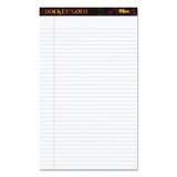 TOPS BUSINESS FORMS TOP63990 Docket Ruled Perforated Pads, 8 1/2 X 14, White, 50 Sheets, Dozen