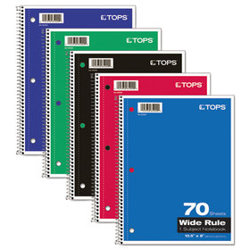 Tops TOP65000 Coil-Lock Wirebound Notebooks, Legal/wide, 10 1/2 X 8, White, 70 Sheets