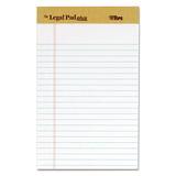 Tops TOP71500 The Legal Pad Ruled Perforated Pads, Narrow, 5 X 8, White, 50 Sheets, Dz