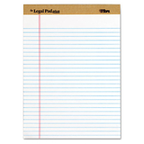 Tops TOP71533 The Legal Pad Ruled Perforated Pads, Legal/wide, 8 1/2 X 11 3/4, White, Dozen