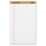 Tops TOP71573 The Legal Pad Ruled Perforated Pads, Legal/wide, 8 1/2 X 14, White, 50 Sheets