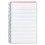 TOPS BUSINESS FORMS TOP73505 Classified Colors Notebook, Red Cover, 5 1/2 X 8 1/2, White, 100 Sheets, Price/EA