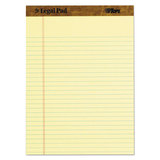 Tops TOP75327 The Legal Pad Ruled Perforated Pads, 8 1/2 X 11, Canary, 50 Sheets, 3 Pads/pack