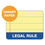 Tops TOP75327 "The Legal Pad" Ruled Perforated Pads, Wide/Legal Rule, 50 Canary-Yellow 8.5 x 11 Sheets, 3/Pack, Price/PK