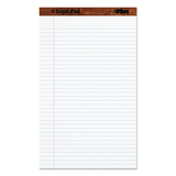TOPS BUSINESS FORMS TOP7573 The Legal Pad Ruled Perforated Pads, 8 1/2 X 14, White, 50 Sheets, Dozen