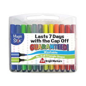 The Pencil Grip TPG397 Magic Stix Markers, Medium Bullet Tip, Assorted Colors, 24/Pack
