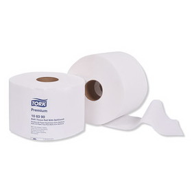 Tork TRK106390 Premium Bath Tissue Roll with OptiCore, Septic Safe, 2-Ply, White, 800 Sheets/Roll, 36/Carton