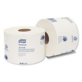 Tork TRK161990 Universal Bath Tissue Roll with OptiCore, Septic Safe, 2-Ply, White, 865 Sheets/Roll, 36/Carton