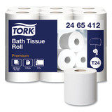 Tork TRK2465412 Premium Poly-Pack Bath Tissue, Septic Safe, 2-Ply, White, 4.1