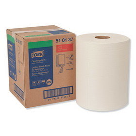 Tork 510137 Cleaning Cloth, 12.6 x 10, White, 500 Wipes/Carton