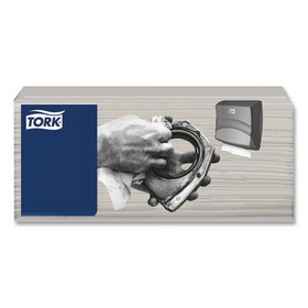 Tork TRK520681 Industrial Cleaning Cloths, 1-Ply, 16.34 x 14, Gray, 120 Wipes/Pack, 4 Packs/Carton