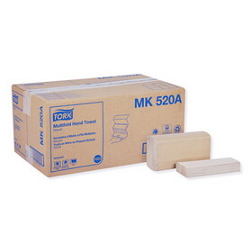 Tork TRKMK520A Multifold Hand Towel, 1-Ply, 9.13 x 9.5, Natural, 250/Pack, 16 Packs/Carton