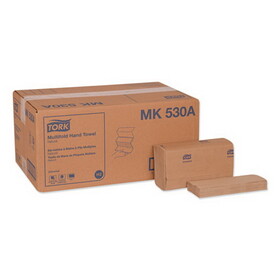 Tork TRKMK530A Universal Multifold Hand Towel, 1-Ply, 9.13 x 9.5, Natural, 250/Pack, 16 Packs/Carton