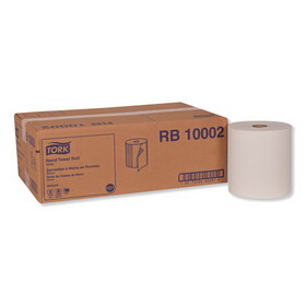 Tork TRKRB10002 Hardwound Roll Towel, 1-Ply, 7.88" x 1,000 ft, White, 6 Rolls/Carton