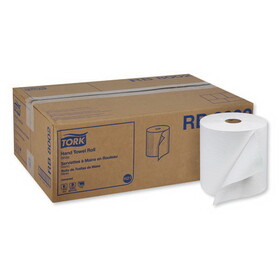 Tork TRKRB8002 Universal Hand Towel Roll, 1-Ply, 7.88" x 800 ft, White, 6 Rolls/Carton